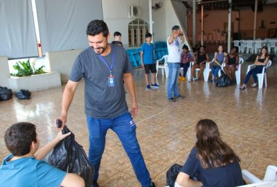 Prefeitura leva oficina ambiental à catequese da Paróquia Nossa Senhora Aparecida