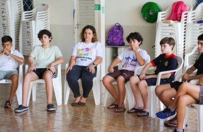 Prefeitura leva oficina ambiental à catequese da Paróquia Nossa Senhora Aparecida