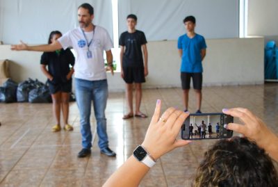 Prefeitura leva oficina ambiental à catequese da Paróquia Nossa Senhora Aparecida