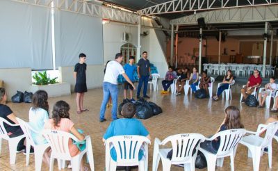 Prefeitura leva oficina ambiental à catequese da Paróquia Nossa Senhora Aparecida