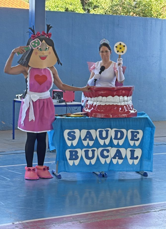 SMS realiza 1ª ação de Educação em Saúde Bucal na Escola Ramez Tebet SMS realiza 1ª ação de Educação em Saúde Bucal na Escola Ramez Tebet
