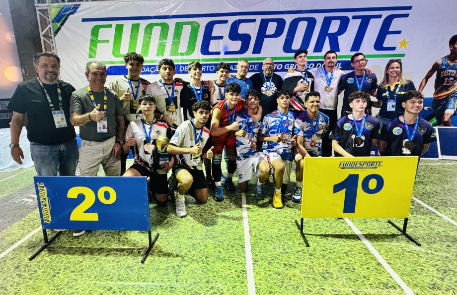 Vôlei feminino de Três Lagoas conquista ouro com campanha invicta; time masculino e equipe de futsal ficaram em 2º