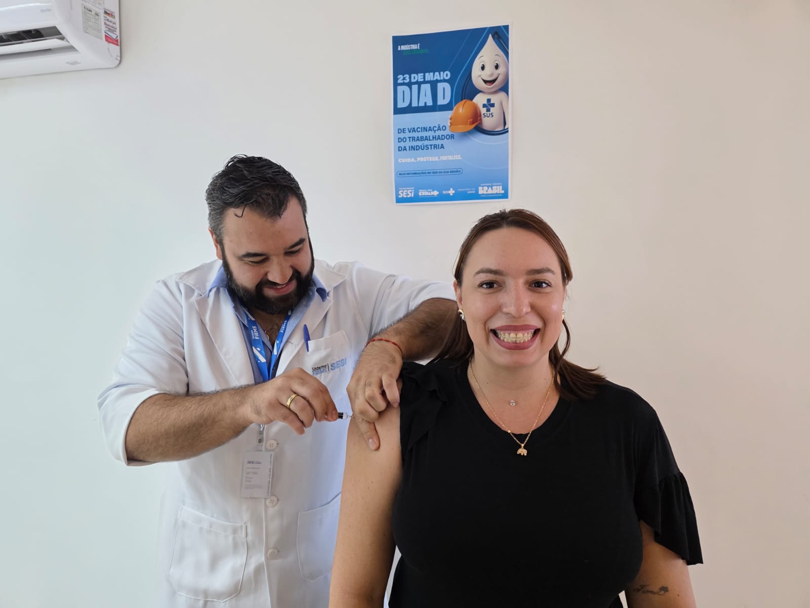 Sesi-MS participa de mobilização nacional para imunizar trabalhadores Sesi-MS participa de mobilização nacional para imunizar trabalhadores