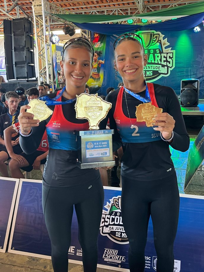 TL celebra título no vôlei de praia feminino e encerramento vitorioso dos Jogos Escolares da Juventude de MS TL celebra título no vôlei de praia feminino e encerramento vitorioso dos Jogos Escolares da Juventude de MS