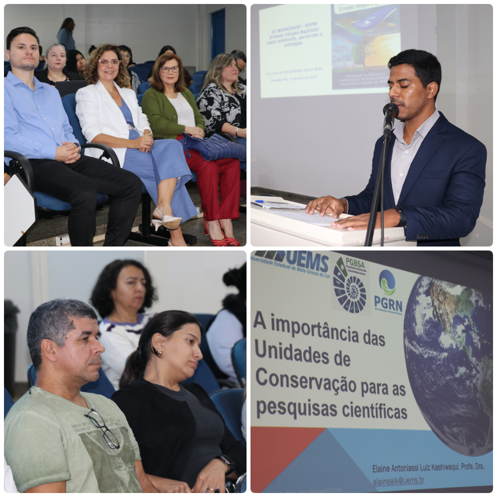 Mudanças climáticas em pauta: UEMS reúne especialistas no VI Workshop da RPPN Ernesto Vargas Baptista Mudanças climáticas em pauta: UEMS reúne especialistas no VI Workshop da RPPN Ernesto Vargas Baptista