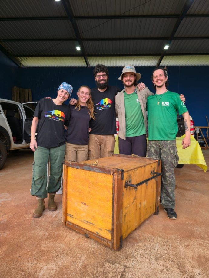 Nova captura de tatu-canastra no Parque do Pombo reforça a importância da unidade como refúgio para a biodiversidade Nova captura de tatu-canastra no Parque do Pombo reforça a importância da unidade como refúgio para a biodiversidade