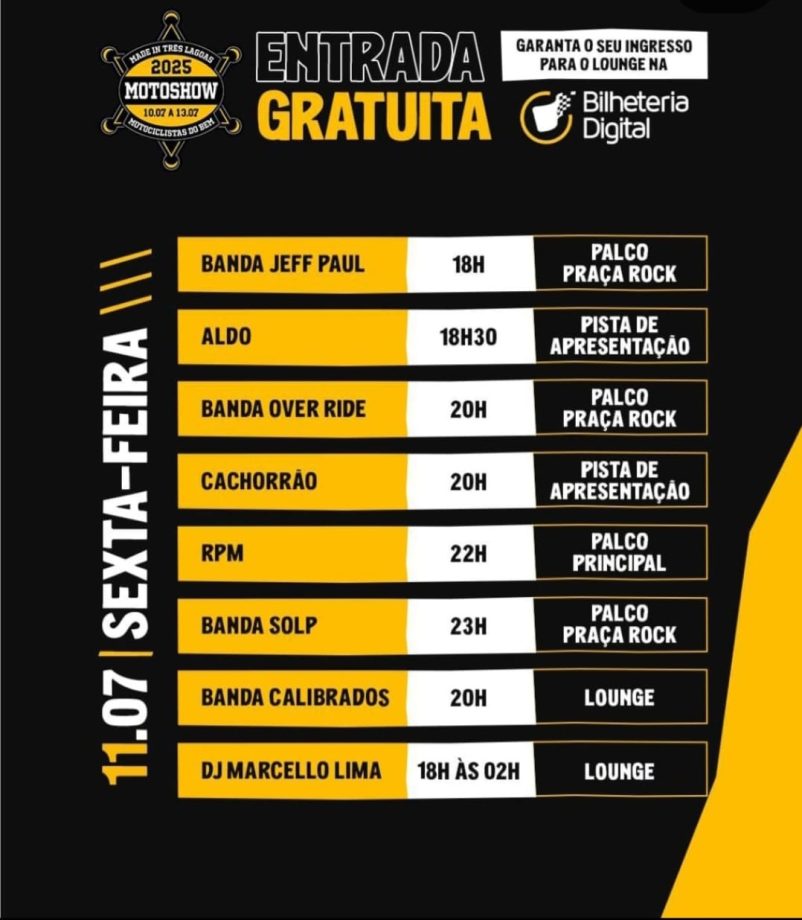 HOJE É DIA DE ROCK – Motoshow começa com show do CPM22 na Arena Mix HOJE É DIA DE ROCK – Motoshow começa com show do CPM22 na Arena Mix