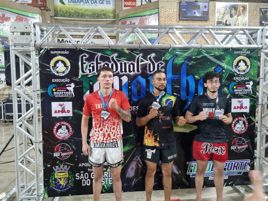 Três Lagoas conquista título no Campeonato Estadual de Muay Thai na categoria juvenil e vice-campeonato no adulto