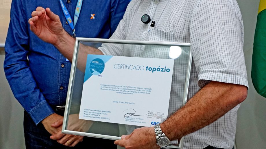 Três Lagoas recebe o selo CAIXA Gestão Sustentável nível Topázio Três Lagoas recebe o selo CAIXA Gestão Sustentável nível Topázio