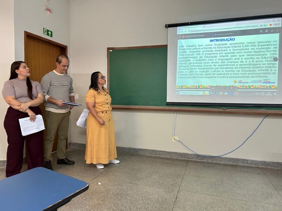 Formadores de TL participam do Seminário do Projeto Leitura e Escrita na Educação Infantil da Região Centro-Oeste Formadores de TL participam do Seminário do Projeto Leitura e Escrita na Educação Infantil da Região Centro-Oeste