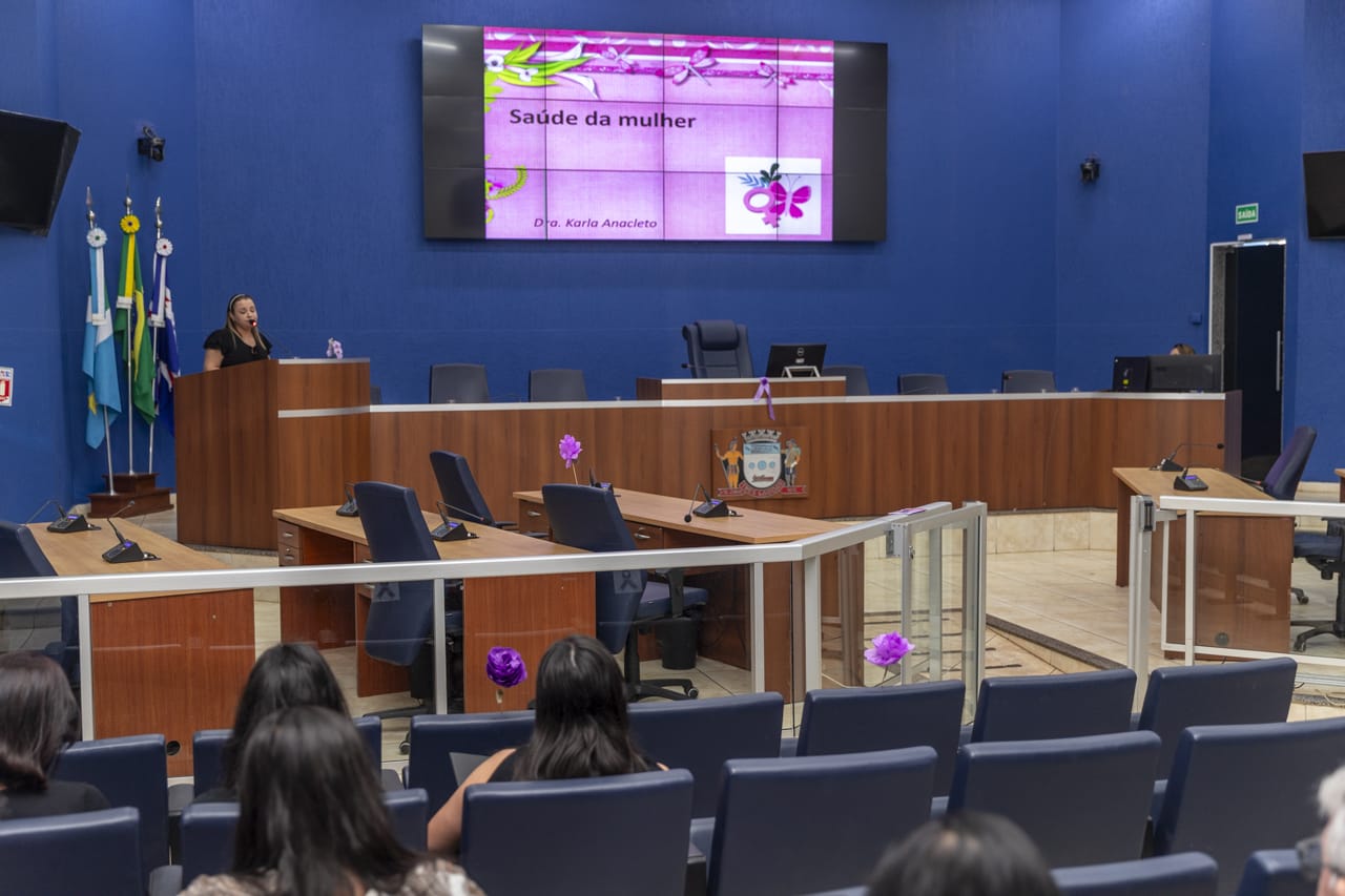 Câmara encerra Agosto Lilás com palestra e reflexões sobre proteção e saúde da mulher Câmara encerra Agosto Lilás com palestra e reflexões sobre proteção e saúde da mulher