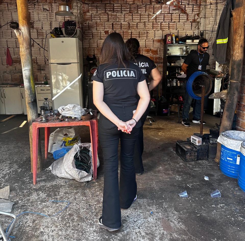 Polícia Civil deflagra Operação tendo alvo comercialização de produtos metálicos e recicláveis em Três Lagoas