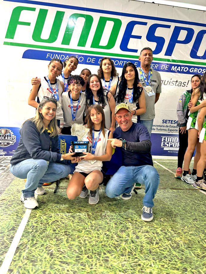 Três Lagoas encerra participação no Bloco III dos Jogos Escolares MS com vice no basquetebol feminino
