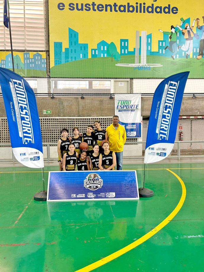 Três Lagoas encerra participação no Bloco III dos Jogos Escolares MS com vice no basquetebol feminino