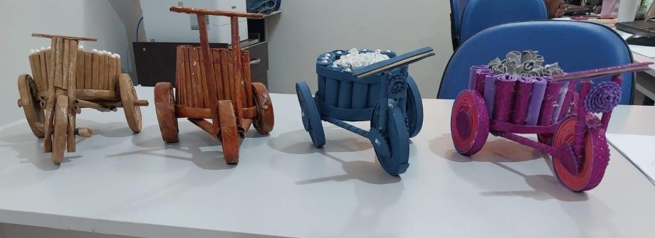Usuários da Rede de Atenção Psicossocial expõem artesanatos na 35ª Festa do Folclore em Três Lagoas
