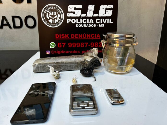 PCMS pauta Polícia Civil prende foragido da justiça por tráfico de drogas na Vila Cachoeirinha em Dourados