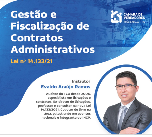 Câmara de Vereadores capacita servidores através de curso referente a Gestão e Fiscalização de Contratos Administrativos Câmara de Vereadores capacita servidores através de curso referente a Gestão e Fiscalização de Contratos Administrativos