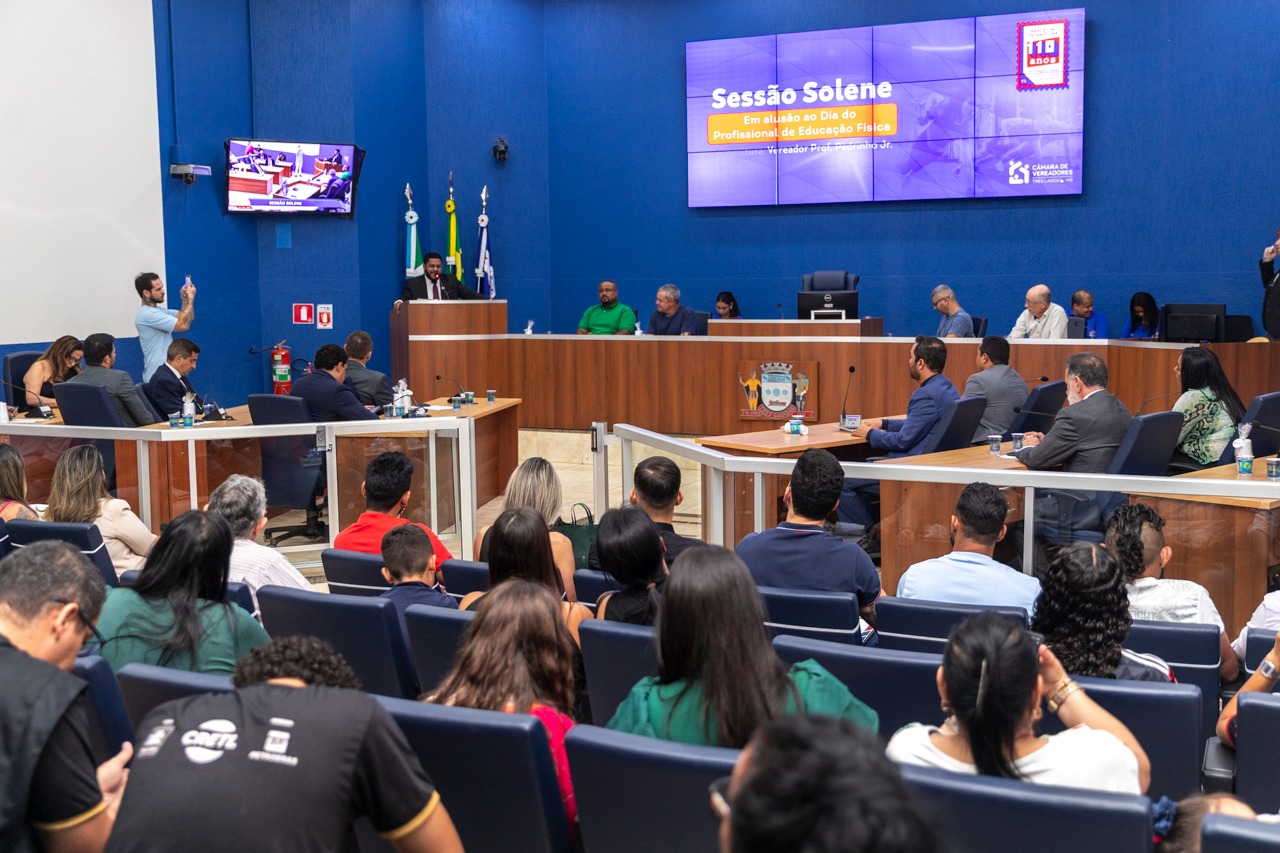 Vereadores realizam sessão solene alusiva ao Dia do Profissional de Educação Física Vereadores realizam sessão solene alusiva ao Dia do Profissional de Educação Física
