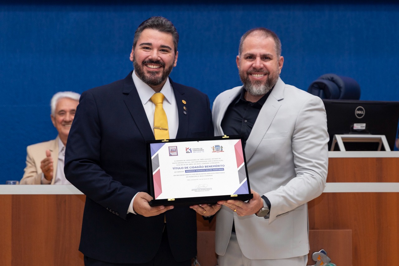 Câmara de Vereadores de Três Lagoas promove solenidade para entrega de títulos e moções