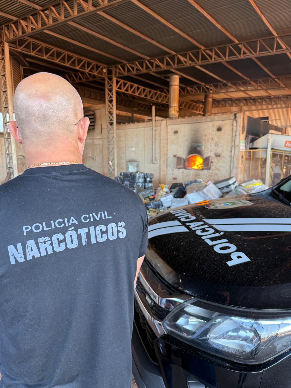 Polícia Civil incinera aproximadamente 12 toneladas de drogas em Campo Grande