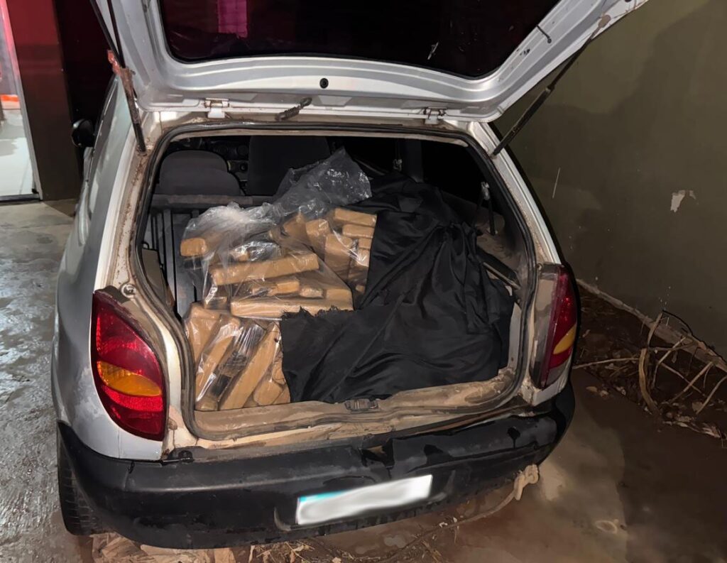 PM apreende 96 quilos de maconha durante 'Operação Tranquilidade Pública' em Três Lagoas; Uma pessoa é presa em flagrante