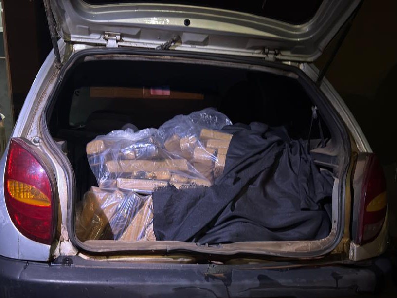 PM apreende 96 quilos de maconha durante 'Operação Tranquilidade Pública' em Três Lagoas; Uma pessoa é presa em flagrante