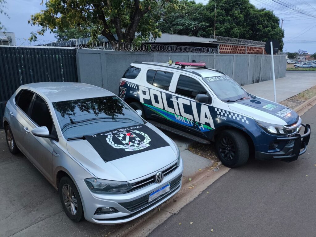 Polícia Militar em Três Lagoas recupera veículo furtado em SP