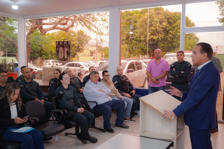 Coronel David visita 10ª CIPM, destaca ato heroico de policiais militares e lembra conquista histórica da PM com a Lei da Presunção de Inocência
