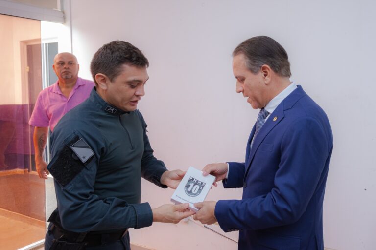 Coronel David visita 10ª CIPM, destaca ato heroico de policiais militares e lembra conquista histórica da PM com a Lei da Presunção de Inocência