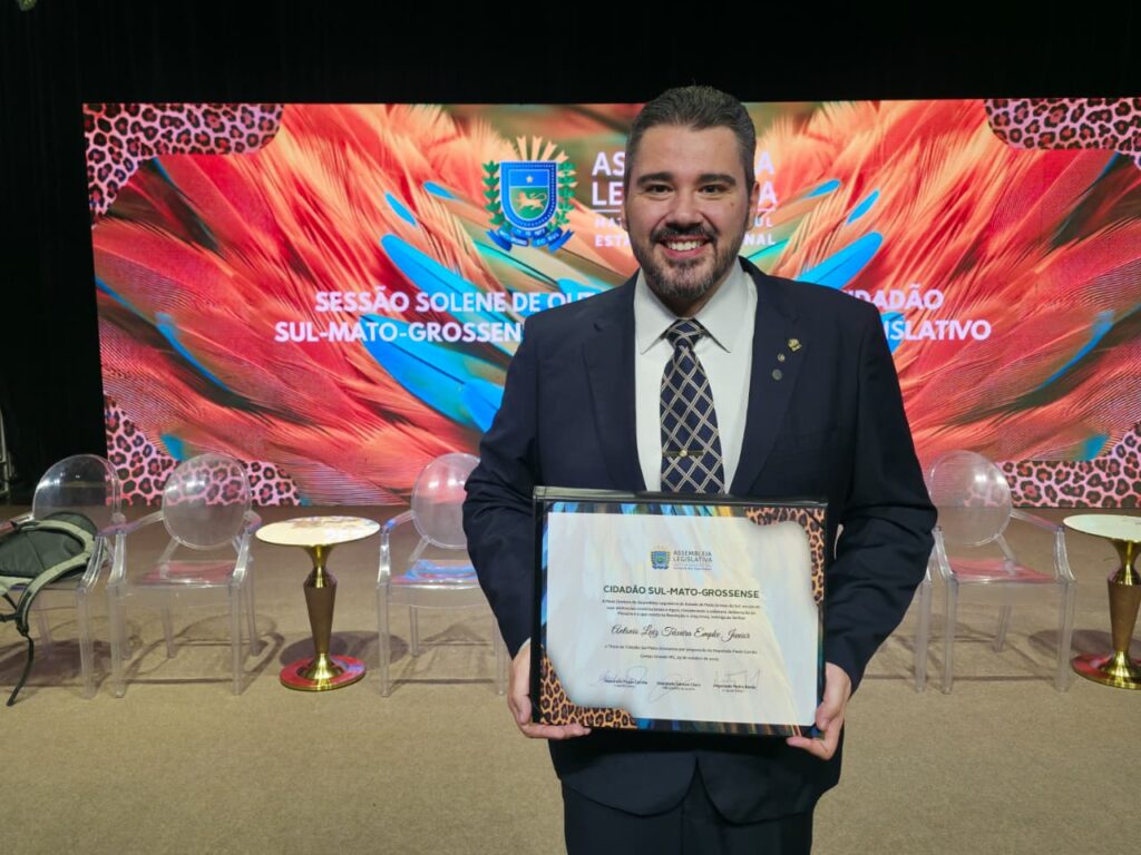 Prefeito Cassiano Maia e vereador Tonhão são homenageados pela Assembleia Legislativa em Campo Grande