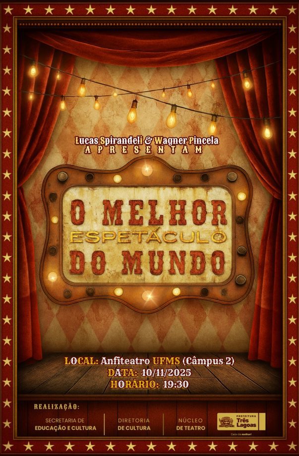 Nesta segunda (10) acontece “O Melhor Espetáculo do Mundo” em Três Lagoas Nesta segunda (10) acontece “O Melhor Espetáculo do Mundo” em Três Lagoas