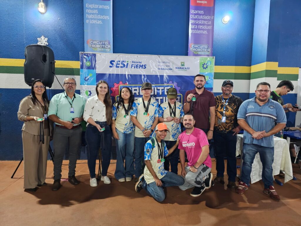 Sesi premia alunos de escola pública no 1º circuito de robótica em Maracaju