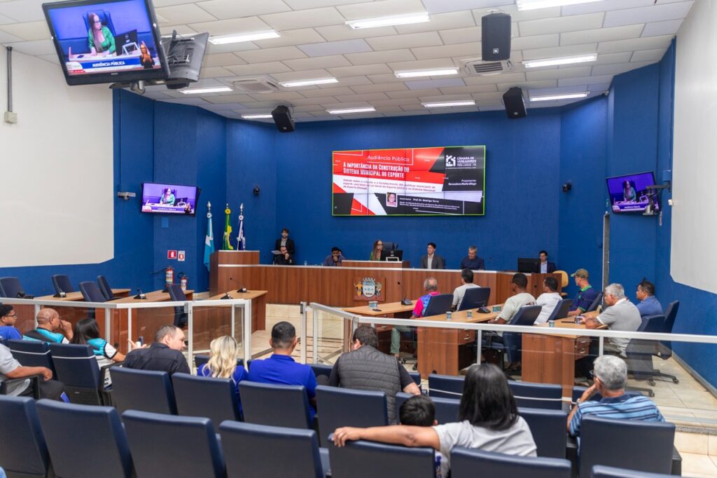 Criação do Sistema Municipal do Esporte é tema de audiência pública Criação do Sistema Municipal do Esporte é tema de audiência pública