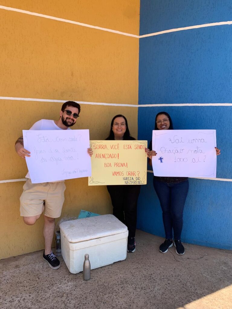 Fé e acolhimento no Enem: Igreja do Nazareno leva conforto aos estudantes em Três Lagoas Fé e acolhimento no Enem: Igreja do Nazareno leva conforto aos estudantes em Três Lagoas