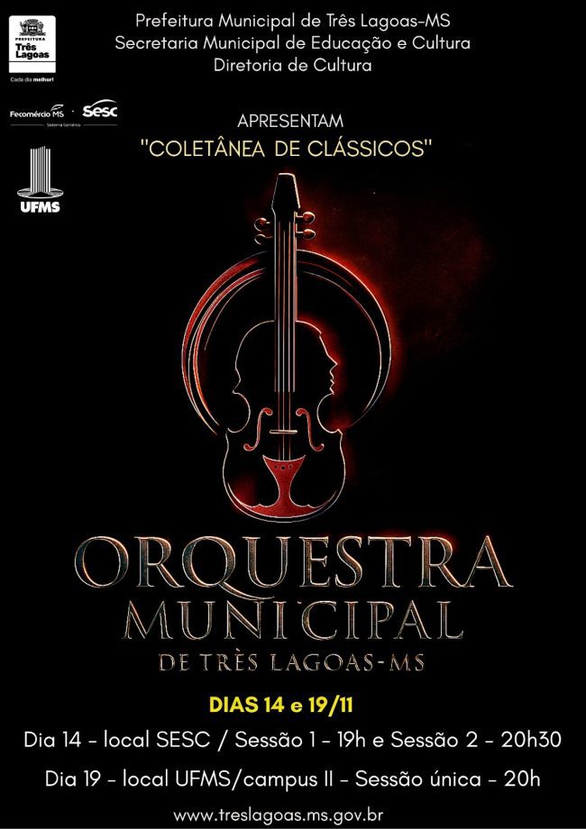 Orquestra Municipal se apresenta no Sesc nesta sexta (14)
