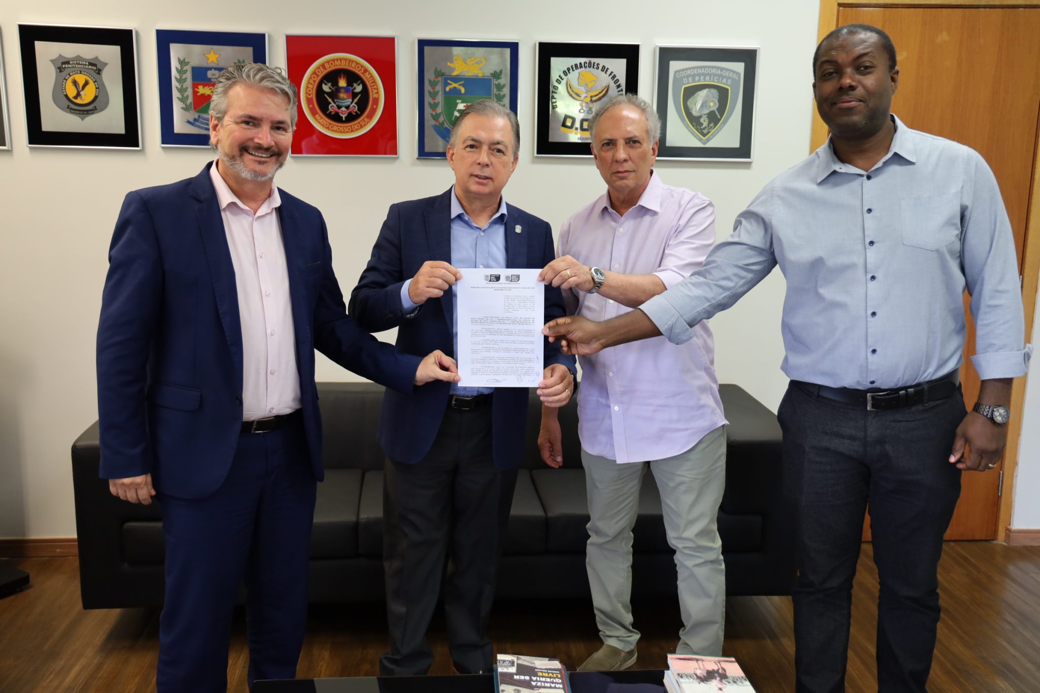 PCMS, DETRAN e CGP assinam acordo para atuação conjunta no enfrentamento ao delito de Adulteração de Sinal Identificador de Veículo