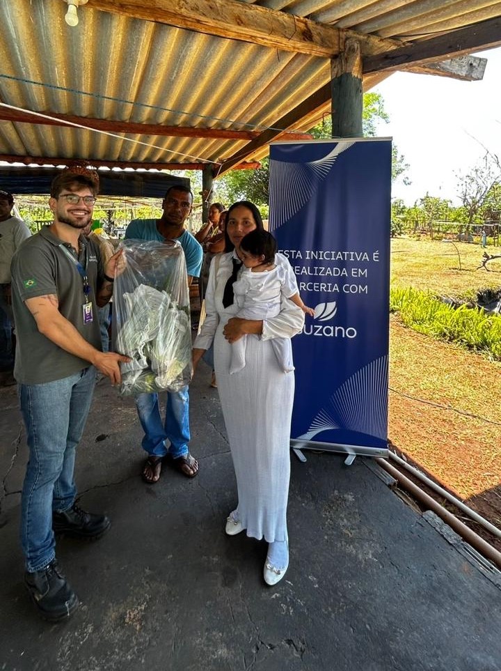 Com apoio da Suzano, agricultores familiares levam mais de 2 toneladas de alimentos para a mesa de famílias vulneráveis