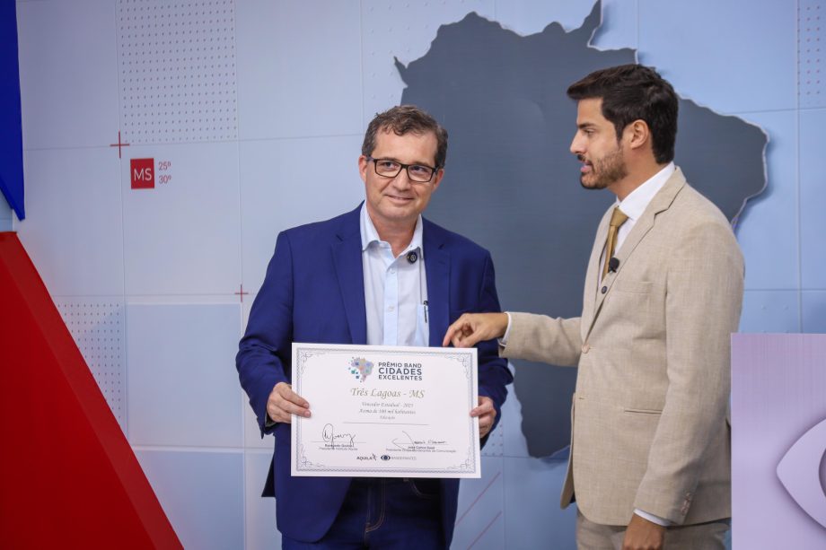 Três Lagoas se destaca no Prêmio Band Cidades Excelentes e recebe quatro certificados de excelência em gestão pública Três Lagoas se destaca no Prêmio Band Cidades Excelentes e recebe quatro certificados de excelência em gestão pública