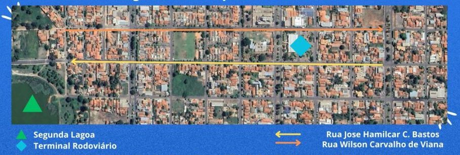 ATENÇÃO – Ruas José Hamilcar C. Bastos e Wilson Carvalho de Viana passam a ter sentido único