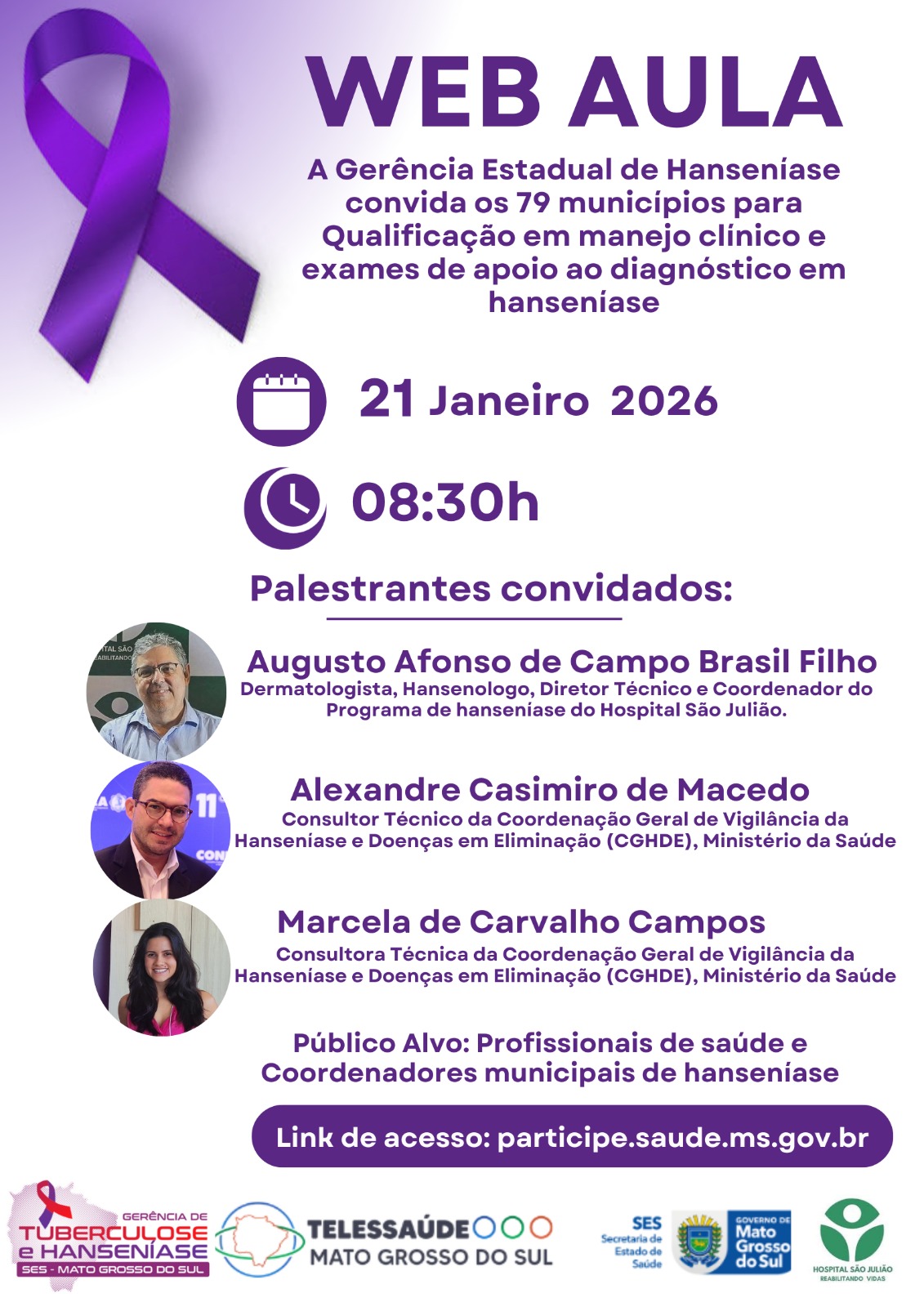 Campanha ‘Janeiro a Janeiro’ reforça ações contínuas contra a hanseníase em MS