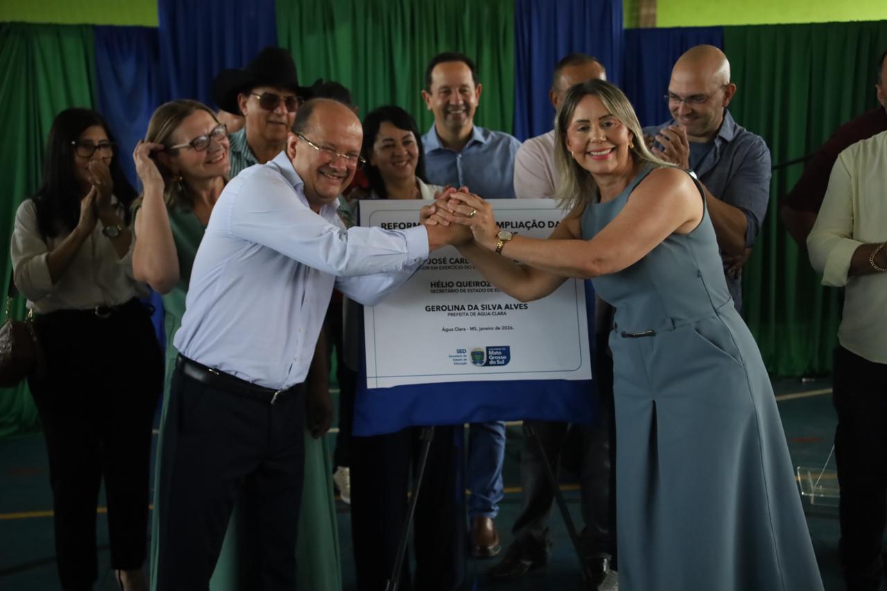 Água Clara recebe pacote de obras de infraestrutura e educação para melhorar a vida do cidadão