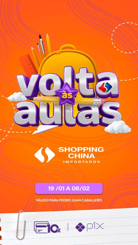 Ofertas imperdíveis marcam a temporada de volta às aulas no Shopping China