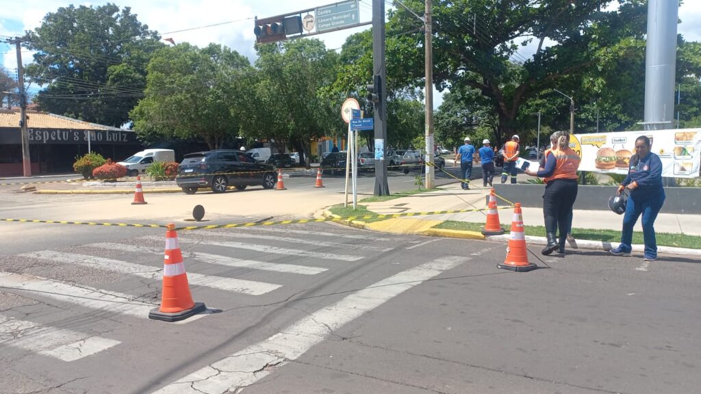 Em Três Lagoas, vazamento de gás assusta comerciantes e provoca interdição parcial da Filinto Muller