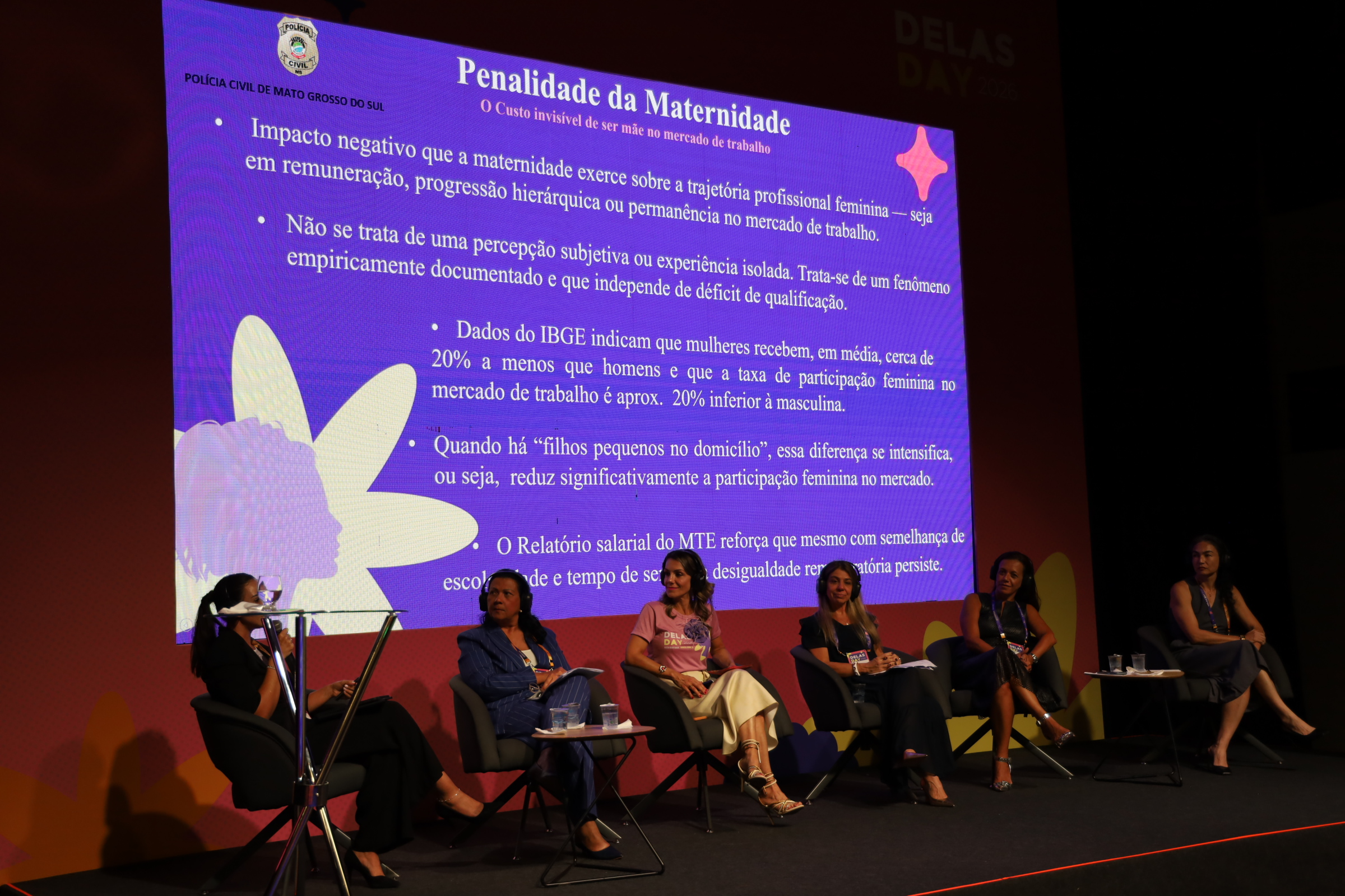 Delegada de Polícia participa de painel com o tema “Mulheres no Sistema de Justiça” no Delas Day 2026