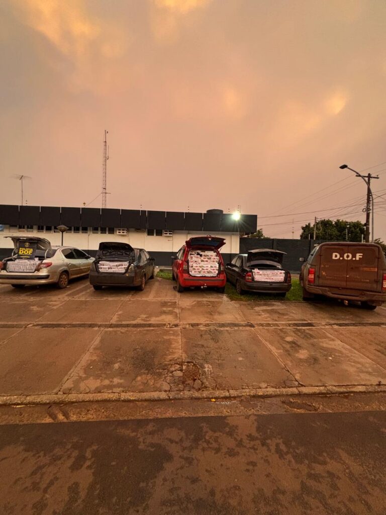 DOF intercepta comboio com cigarros e mercadorias do Paraguai