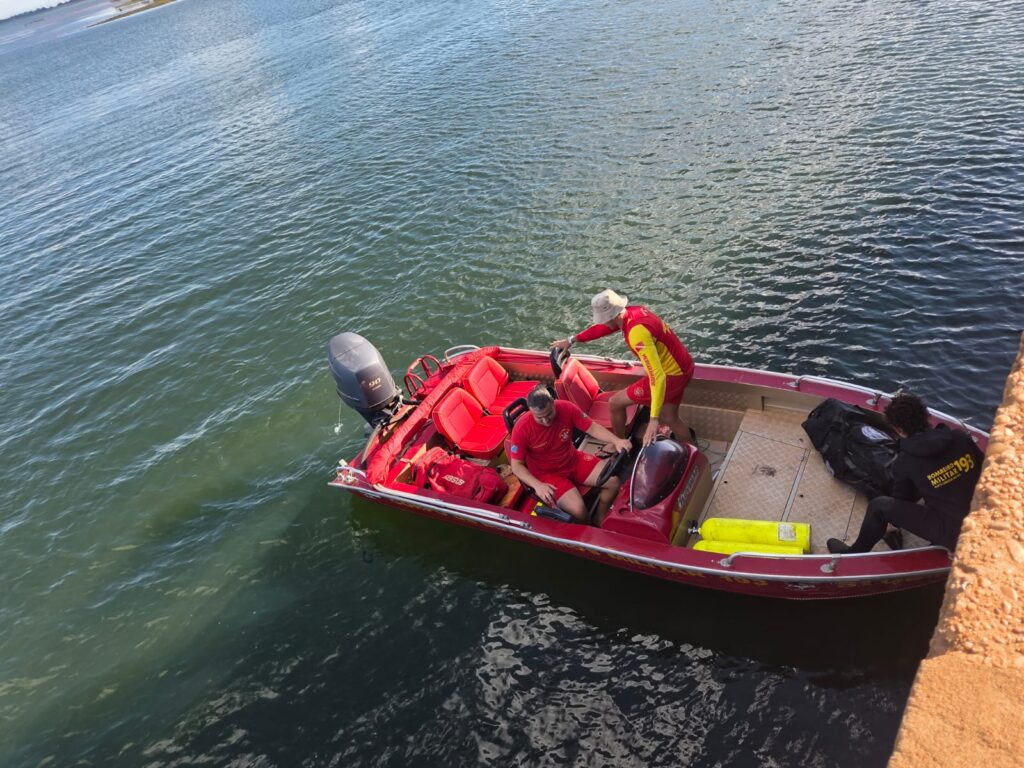 Afogamento na cascalheira mobiliza equipe do Corpo de Bombeiros em Três Lagoas