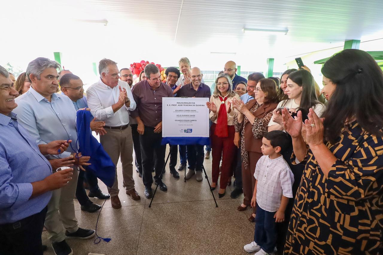 Governo de MS entrega obras para modernizar e qualificar a educação de Ponta Porã