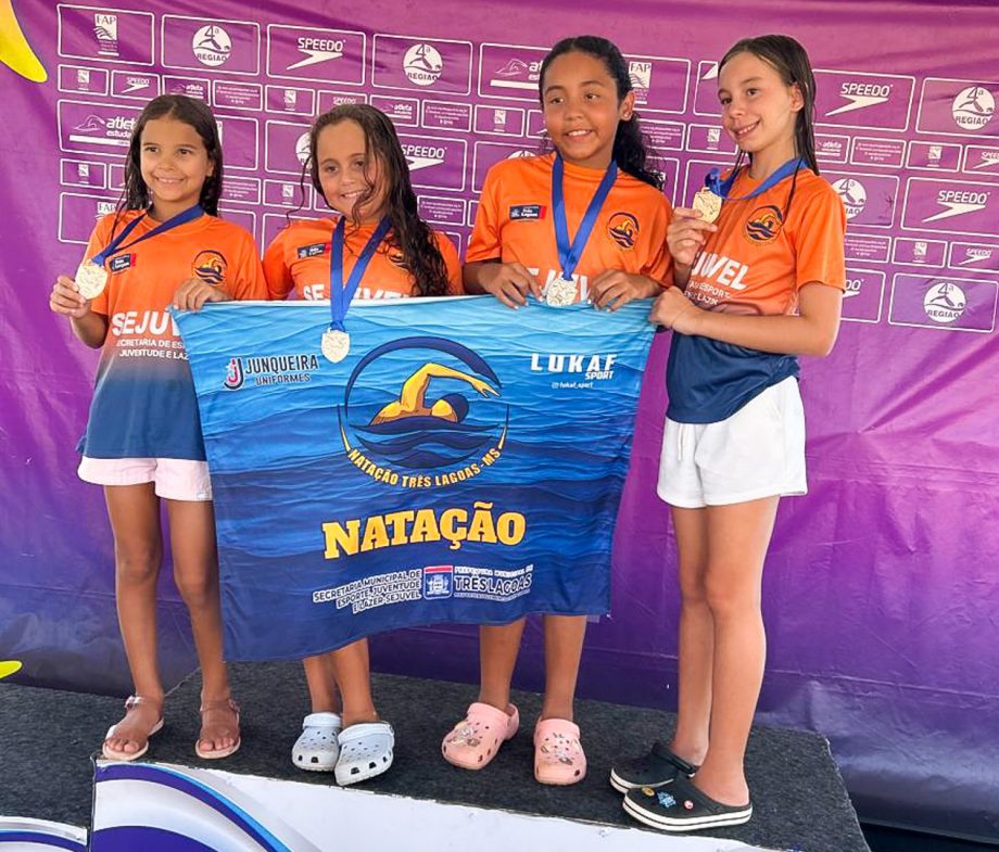 Equipe de Natação da SEJUVEL brilha em Torneio na cidade de Votuporanga e garante medalhas