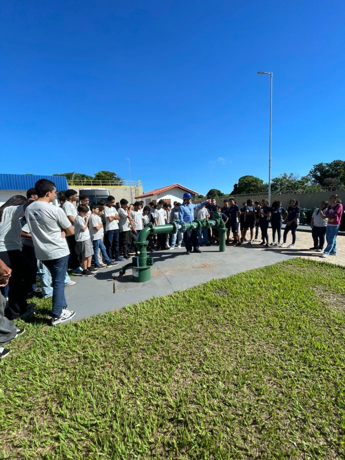 SEMANA DA ÁGUA – Alunos do Programa Gerando Futuro visitam Unidade de Tratamento de Água da Sanesul