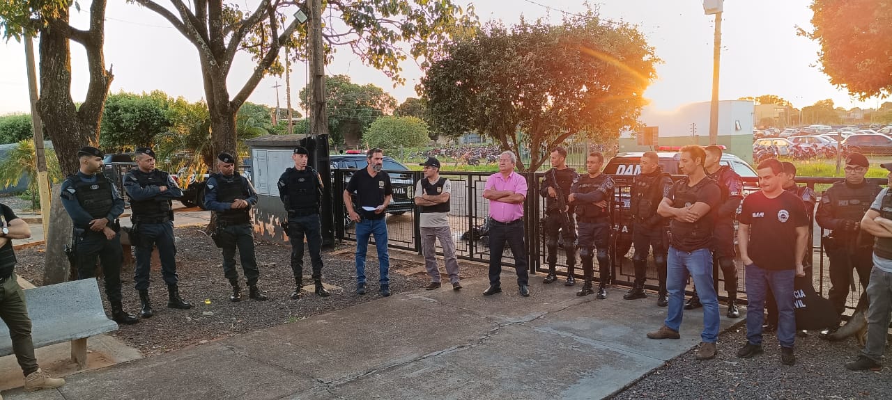 Polícias Civil e Militar cumprem mandados de busca e apreensão durante Operação em Três Lagoas